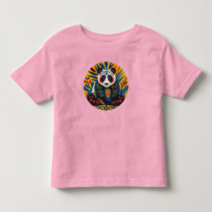 Chromatische Charisma: Kaleidoscopisch Panda T-shi Kinder Shirts
