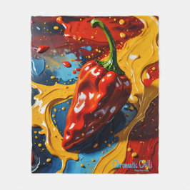 Chromatische Chili - Ananas Rijk Fleece Deken
