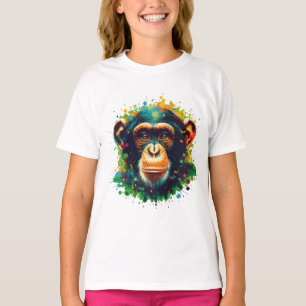 Chromatische Chimpansee Art T-shirt