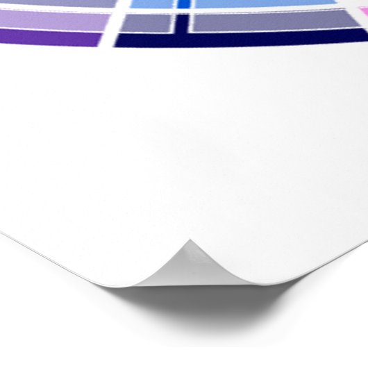 Chromatische cirkel poster (Hoek)