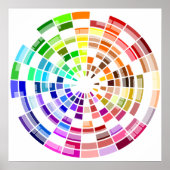 Chromatische cirkel poster (Voorkant)