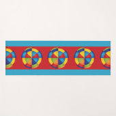 Chromatische cirkel yoga mat (Voorkant (horizontaal))