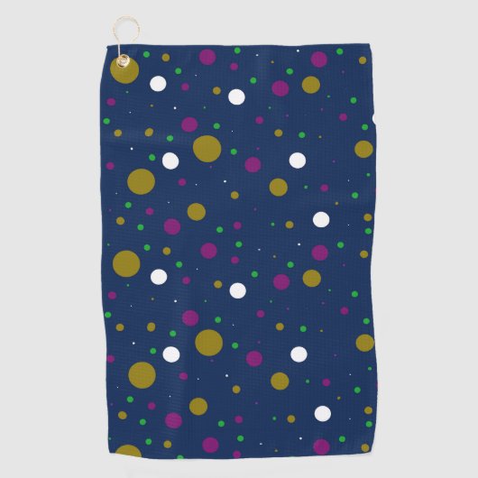 Chromatische Confetti Golfhanddoek (Voorkant)