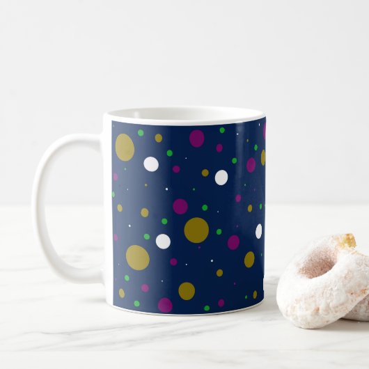 Chromatische Confetti Koffiemok (Met donut)