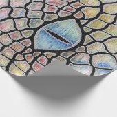 Chromatische draak cadeaupapier (Hoek)