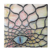 Chromatische draak tegeltje (Voorkant)