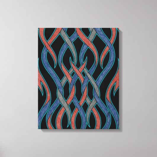 Chromatische Draden Canvas Afdruk (Voorkant)