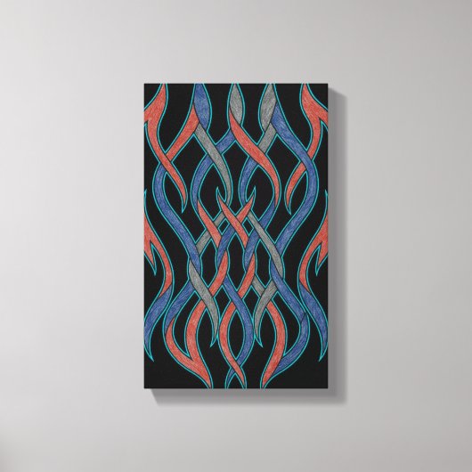 Chromatische Draden Canvas Afdruk (Voorkant)
