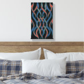 Chromatische Draden Canvas Afdruk (Insitu (Slaapkamer))