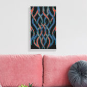 Chromatische Draden Canvas Afdruk (Insitu (Woonkamer))