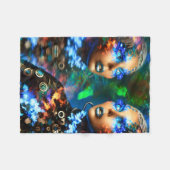 Chromatische Dreamweaver Fleece Deken (Voorkant (Horizontaal))