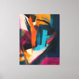 Chromatische Dwarsstromen Canvas Afdruk