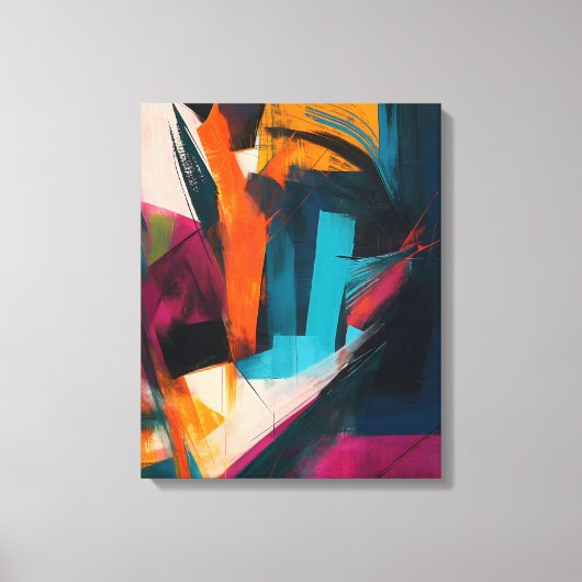 Chromatische Dwarsstromen Canvas Afdruk (Voorkant)