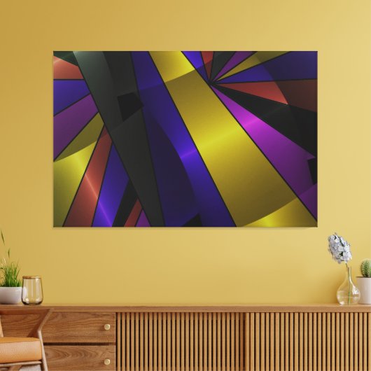 Chromatische Eclipse Canvas Afdruk (Insitu (Woonkamer))