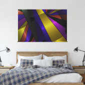 Chromatische Eclipse Canvas Afdruk (Insitu (Slaapkamer))