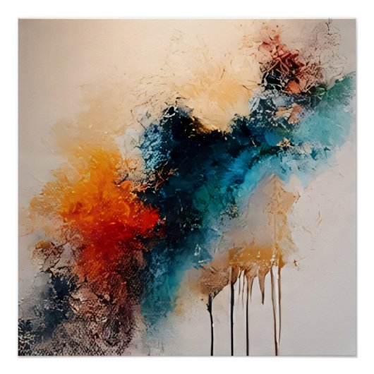 Chromatische explosie perfect poster (Voorkant)