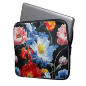Chromatische Flora Nocturne Laptop Sleeve (Voorkant Links)