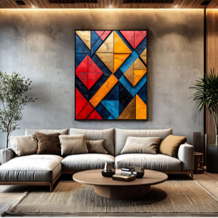 Chromatische Fragmenten Canvas Afdruk
