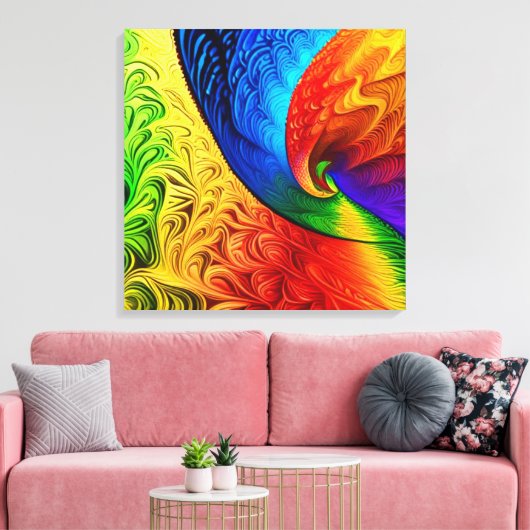 Chromatische genese canvas afdruk (Insitu (Woonkamer))