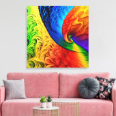 Chromatische genese canvas afdruk (Insitu (Woonkamer))