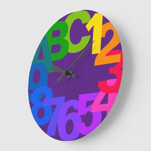 Chromatische hexadecimale 12-uurs grote klok (Hoek)