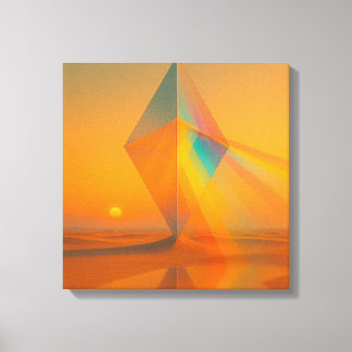 Chromatische Horizon Canvasprint Canvas Afdruk