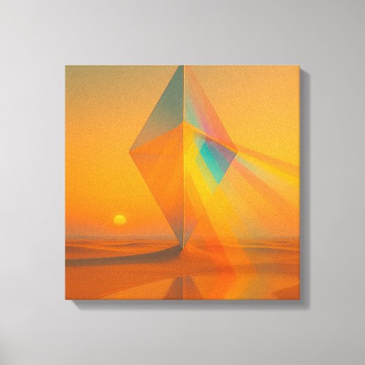 Chromatische Horizon Canvasprint Canvas Afdruk (Voorkant)