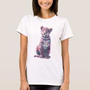 Chromatische Jaguarwelp Kunstprint T-shirt