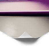 Chromatische krommen - Glanzende regenbooglinten m Perfect Poster (Hoek)