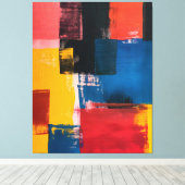 Chromatische Kruisingen Canvas Afdruk (Insitu (Houten vloer))