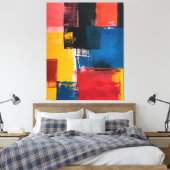 Chromatische Kruisingen Canvas Afdruk (Insitu (Slaapkamer))