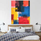 Chromatische Kruisingen Canvas Afdruk (Insitu (Slaapkamer))