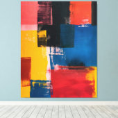 Chromatische Kruisingen Canvas Afdruk (Insitu (Houten vloer))