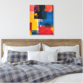 Chromatische Kruisingen Canvas Afdruk (Insitu (Slaapkamer))