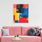 Chromatische Kruisingen Canvas Afdruk (Insitu (Woonkamer))