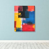 Chromatische Kruisingen Canvas Afdruk (Insitu (Houten vloer))