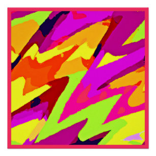 Chromatische kunstfusie perfect poster