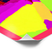Chromatische kunstfusie perfect poster (Hoek)