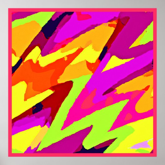 Chromatische kunstfusie poster (Voorkant)