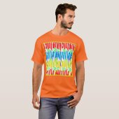 Chromatische Kunstfusie T-shirt (Voorkant volledig)