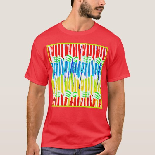 Chromatische kunstfusie t-shirt (Voorkant)