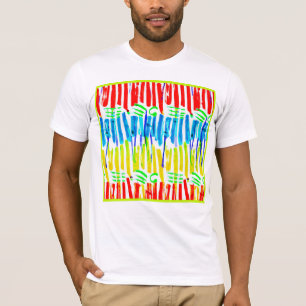 Chromatische kunstfusie t-shirt