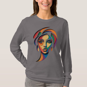 Chromatische Muse Portret T-shirt