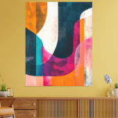 Chromatische Passage Canvas Afdruk (Insitu (Woonkamer))