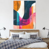 Chromatische Passage Canvas Afdruk (Insitu (Slaapkamer))