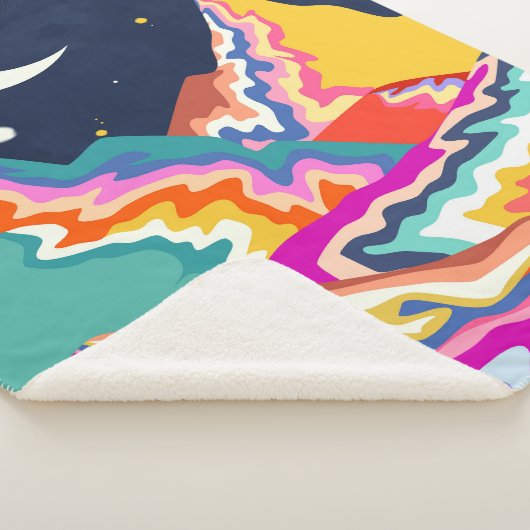 Chromatische pieken sherpa deken (3/4)