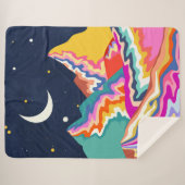 Chromatische pieken sherpa deken (Voorkant (horizontaal))