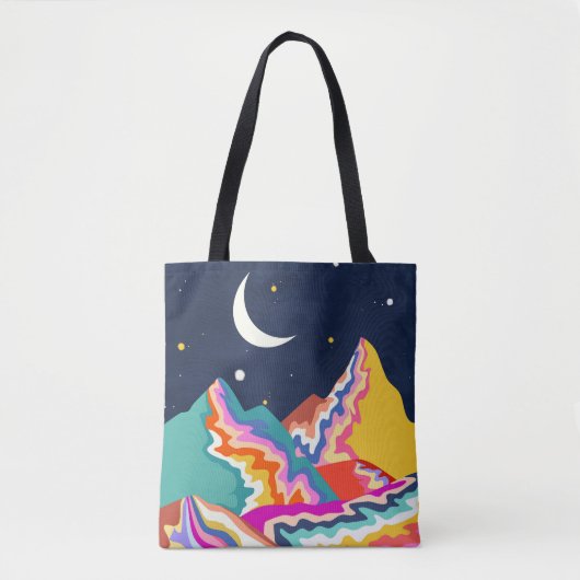 Chromatische pieken tote bag (Voorkant)
