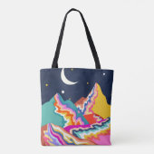 Chromatische pieken tote bag (Achterkant)