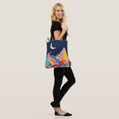 Chromatische pieken tote bag (Op model)